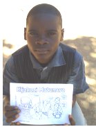 Murkano, reading the coloring book